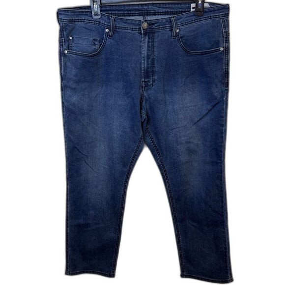 Buffalo David Bitton Men's Jeans Blue Wash Denim Slim Fit Stretch Size 40x29 - Picture 1 of 7
